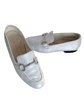 Paul Green Daphne Silver Loafers Size 8